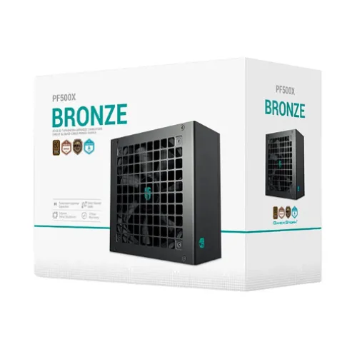 Nguồn máy tính Gamer Storm (by DeepCool) PF500X 500W 80 Plus Bronze – H-PF500X-HD0B
